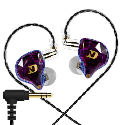 ND Audio NX2 HiFi In-Ear Monitor Headphones with HD Microphone | Dynamic Driver IEM Earphones