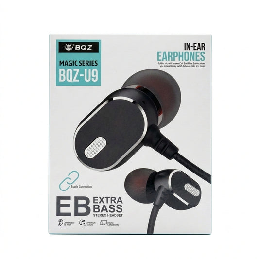BQZ Magic Series U9 Extra Bass In-Ear Earphones box packaging available in Sri Lanka