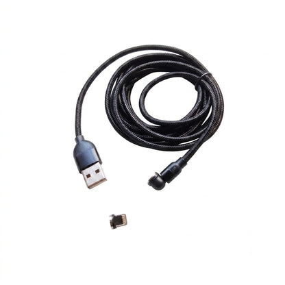 Braided Magnetic Charging Cable for iPhone in Sri Lanka plain white background