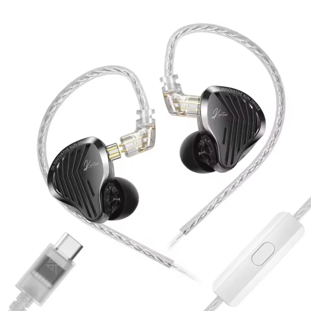 GK Kunten Type-C wired in-ear monitors with inline microphone and detachable cable in Sri Lanka