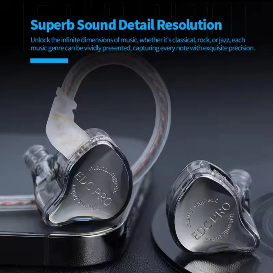 KZ EDC Pro HiFi in-ear monitor earphones with metal faceplate in Sri Lanka