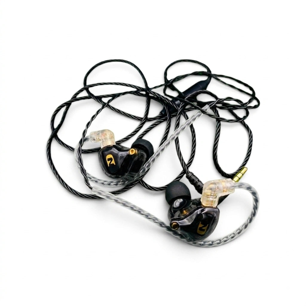 ND NX2 dynamic driver earphones with mic and detachable braided cable price in Sri Lanka