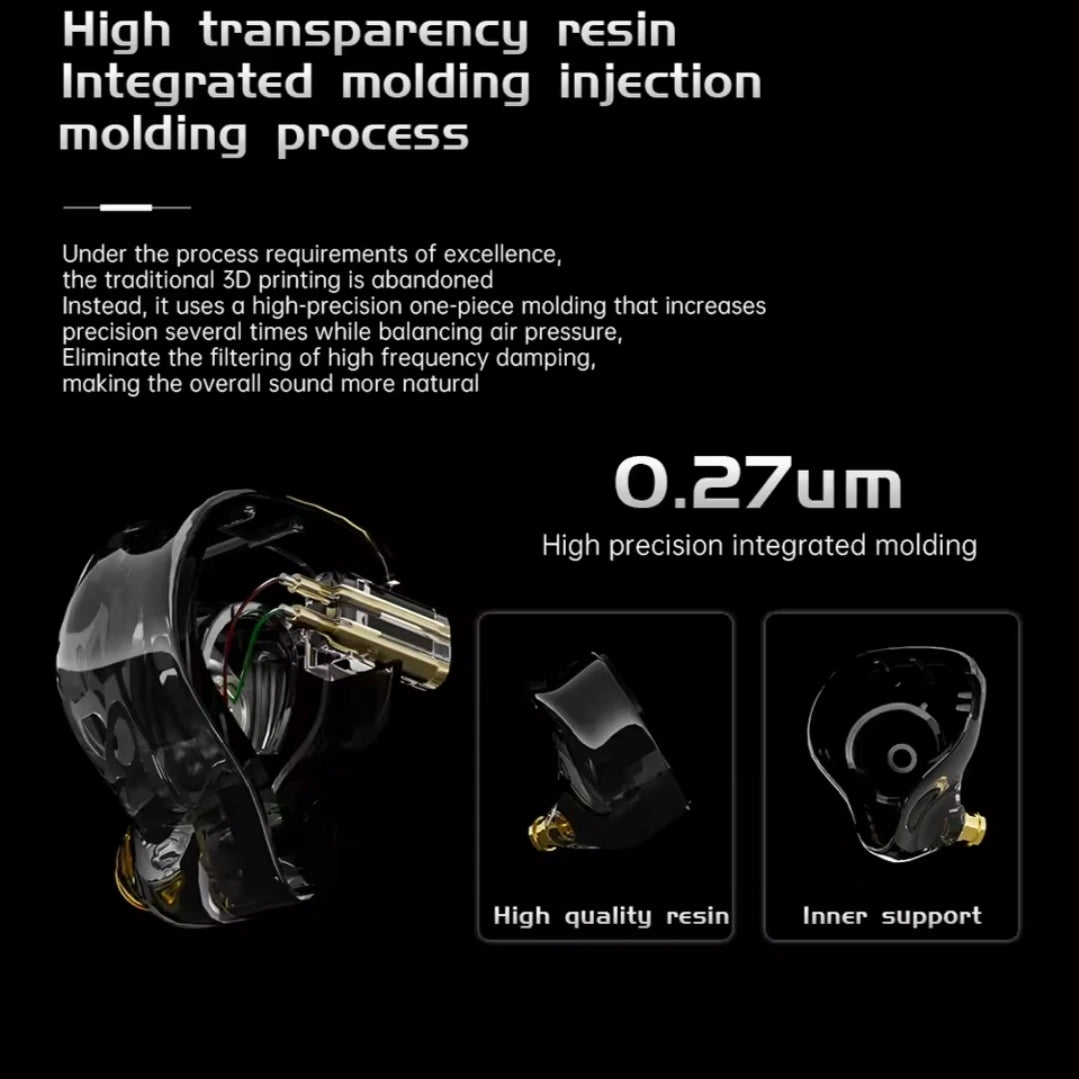 ND NX2 in-ear monitor high-precision resin molding internal shell structure